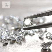 Polished H I Color 1.2 To 1.7 Mm Natural Diamond I Purity Loose White Round Cut Melee Diamonds